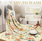 DUKINO 6x9 Area Rug, Floral Rugs - Image 7