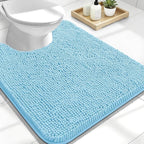 OLANLY Toilet Rugs U-Shaped 24x20, Extra Soft Absorbent Chenille Contour by OLANLY