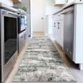 pmtsns Area Rugs 2x8 Runner Rug: Washable Hallway Rug Modern Abstract Neutral by pmtsns
