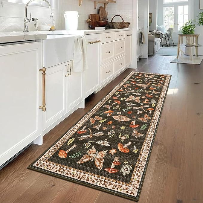ROYHOME Mushroom Rug Black - Image 3