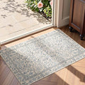 jinchan Zenith Floral 2x3 Rug for Entryway Washable Kitchen Mat Non-Slip by JINCHAN