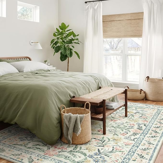 Wonnitar Boho Washable Rug 8x10, Large Area Rug - Image 3