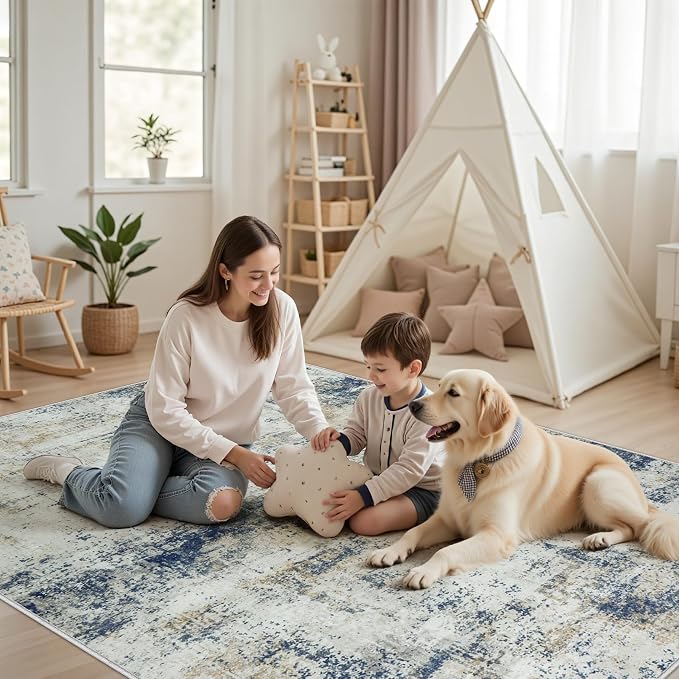 Area Rug Living Room Rugs: 5x7 Washable Rug - Image 8