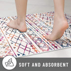KUTA Boho Living Room Rug 8x10, Moroccan Multi-Color Washable Area Rugs Non Slip - Image 7