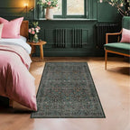 Dark Green Washable 3x6 Runner Rug - Image 4