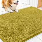 Smiry Dog Door Mat for Muddy Paws 30x20, Absorbent Dirt Trapper, Non-Slip by Smiry
