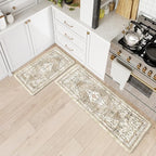Collive Boho Kitchen Mats for Floor 2 Piece, Cushioned Anti Fatigue Kitchen Mat - Image 7