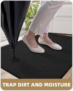 Color&Geometry Ultra Thin Indoor Door Mat 24"x36", Non Slip Rubber Backed Dirt - Image 6