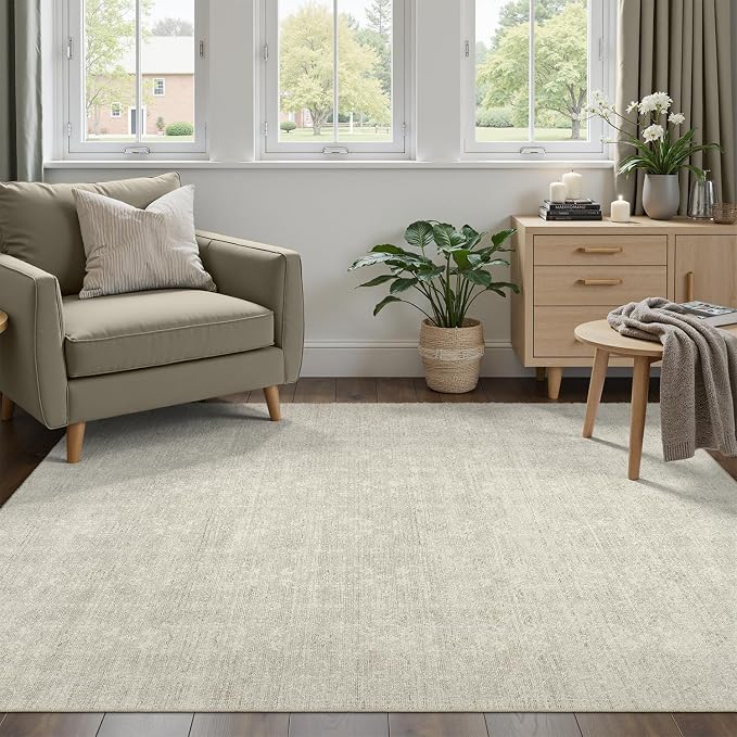 DCX 4x6 Beige Rug, Kid & Pet Friendly - Image 2