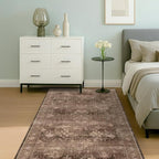 Boho Taupe Brown 4x6 Living Room Rug - Image 3