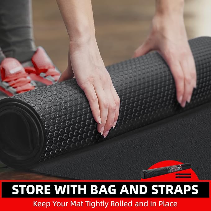 GymCope Large Exercise Mat for Home Workout, - Image 8