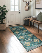 BESTSWEETIE Area Rug 2x10 Rug Machine Washable Non-Slip Low Pile Print Pattern - Image 8