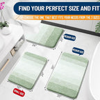 OLANLY Small Bathroom Rugs Mat 24x16, Extra Soft Absorbent Microfiber Bath Rugs - Image 2