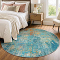 RELEANY Washable Area Rugs 6ft Non-Slip Modern Abstract Soft by RELEANY