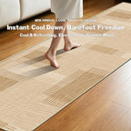 Faux Linen Washable Runner Rug: Water Absorbent Surface Non-Slip Rubber Bottom - Image 5