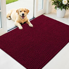 OLANLY Dog Door Mat for Muddy Paws 44x32, Ultra Absorbent Chenille Mud Doormat by OLANLY