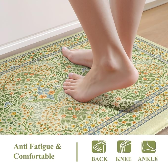 Collive Anti Fatigue Mats for Kitchen Floor, Waterproof Non Skid Kitchen Rugs - Image 3