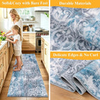 HEBE Washable Hallway Runner Rug 2'x 5' Non Slip Kitchen Rugs Runner, Low Pile - Image 5
