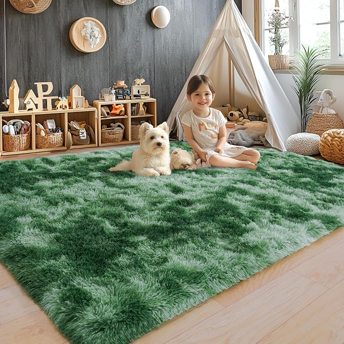 Area Rugs 9x12 for Living Room, Ultra Soft Fluffy Rugs for Bedroom, Non-Slip - Image 2
