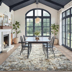 Toneed Abstract Area Rug Modern Washable Rug Soft Non Slip Rug Low Pile - Image 3