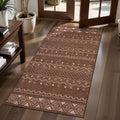 SERISSA 2x4 Rugs for Entryway, Washable Non-Slip Coffee Brown Small Runner Rug by SERISSAHomeDecorCollection