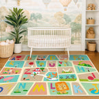4x6 Preschool Kids Alphabet Rug – Washable ABC Learning Carpet - Image 6