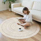 cotiled 5x5 Round Area Rugs Living Room Rug: Washable Boho Rugs - Image 5