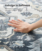 AMADA HOMEFURNISHING 9x12 Area Rug, Washable Low-Profile Large Area Rug - Image 5