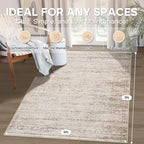 5x7 Area Rugs for Living Room Rug Washable: Modern Rug for Dining Room Bedroom - Image 2