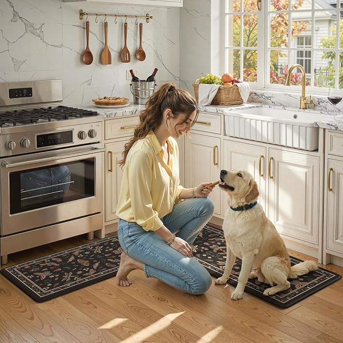 LEEVAN Anti Fatigue Mats for Kitchen Floor Non-Slip, Cushioned Kitchen Mats for - Image 7