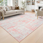 Toneed Abstract Area Rug Modern Washable Rug Soft Non Slip Rug Low Pile by Toneed