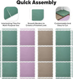 Home Gym Mat, Puzzle Exercise Mat, EVA Interlocking Foam Floor Tiles - Image 5