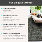 Dark Green Washable 3x12 Extra Long Runner Rug - Image 5
