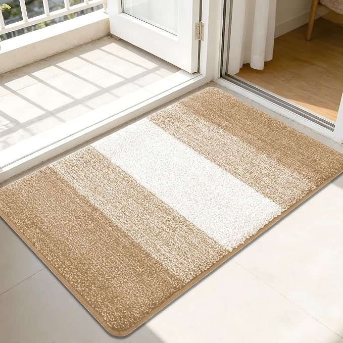 Kitinjoy Indoor Outdoor Door Mat, 44x32 Non-Slip Absorbent Dirt Trapper by Kitinjoy