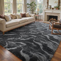 4x6 Ft Shag Rugs for Bedroom Living Room, Tie-Dyed Ultra Soft Fluffy Furry Area by Cuzwlovita