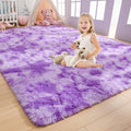 AROGAN Soft Rainbow Area Rugs for Girls Room 3x5 Feet, Fluffy Girls Bedroom Rugs by AROGANAREARUG