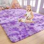 AROGAN Soft Rainbow Area Rugs for Girls Room 3x5 Feet, Fluffy Girls Bedroom Rugs by AROGANAREARUG
