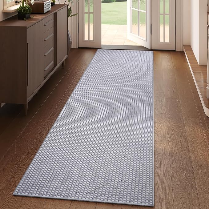 YDKGL 2x6 ft Kitchen Runner Rug Mat Non Slip Boho Woven Hallway Runner Washable - Image 3