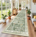 Yamaziot Washable Runner Rug 3x12 – Floral Non Slip Boho Hallway Runner Rug by Yamaziot