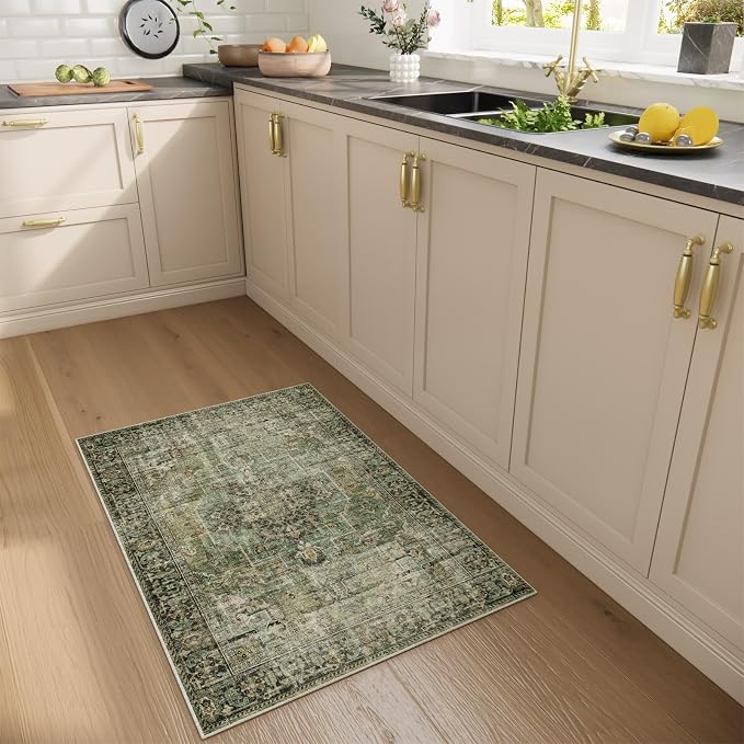 Machine Washable Throw Rugs for Entryway: Door Mat Indoor Entrance 2x3 Small - Image 5