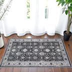 Washable 2x3 Entryway Area Rug: Vintage Soft Thin Door Mat - Image 7
