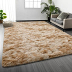 Deerhoo Large Shag Area Rugs 6 x 9, Tie-Dyed Plush Fuzzy Rugs by Deerhoo