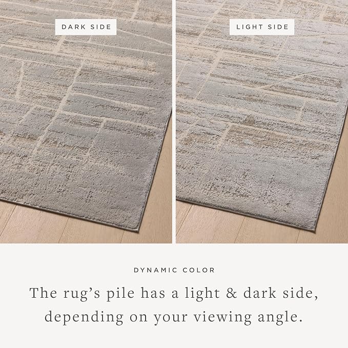 Loloi Amber Lewis Monty Collection MOT-07 Natural/Mist 11'-6" x 15', .50" Pile - Image 3