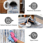 2x5 Washable Runner Rug for Family: Easy-to-Clean Runners for Hallway Entryway - Image 4