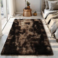Fluffy Rug Shag Area Rug, Mottling Brown 3x5 Area Rugs by Yongyangjuxi