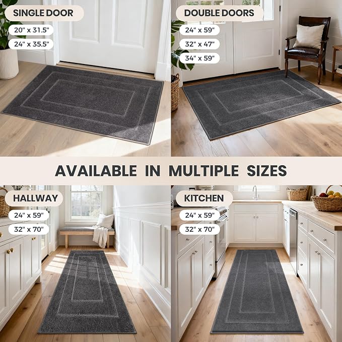 PURRUGS Dirt Trapping Door Mat 24" x 59", Non-Slip/Skid Machine Washable - Image 9