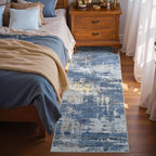 2x6 Ft Washable Runner Rug, Non-Slip Low Pile Hallway Kitchen Area Rug - Image 3