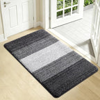 Kitinjoy Indoor Outdoor Door Mat, 34x21 Non-Slip Absorbent Dirt Trapper by Kitinjoy