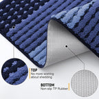 Kitinjoy Indoor Outdoor Door Mat, 47x20 Non-Slip Absorbent Dirt Trapper - Image 3