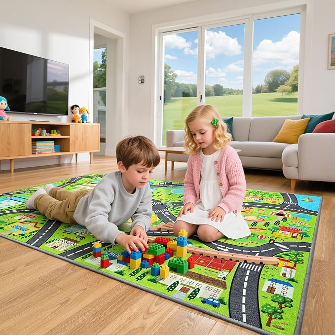Community Kids Car Play Rug - Image 2
